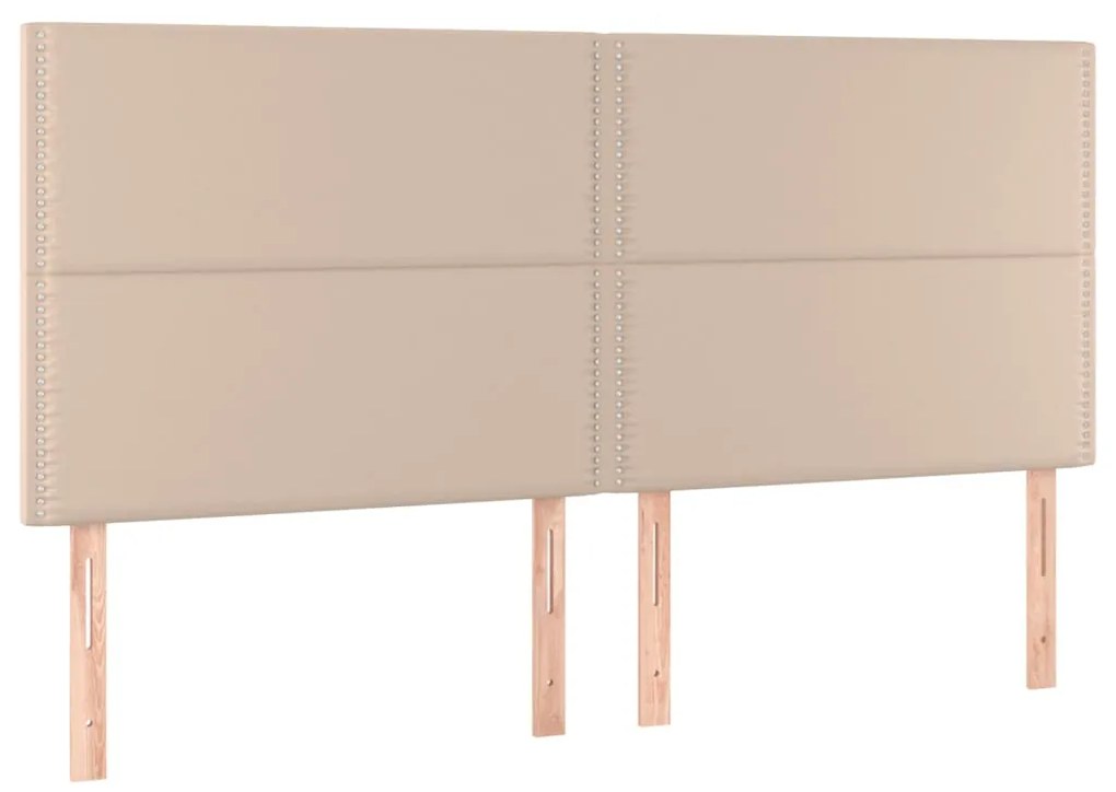 vidaXL Κεφαλάρι Κρεβατιού LED Καπουτσίνο 180x5x118/128 εκ