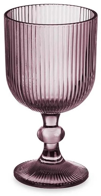 Ποτήρι Nερού Κολωνάτο 029.84919 370ml 8,7x16,3cm Pink Glass