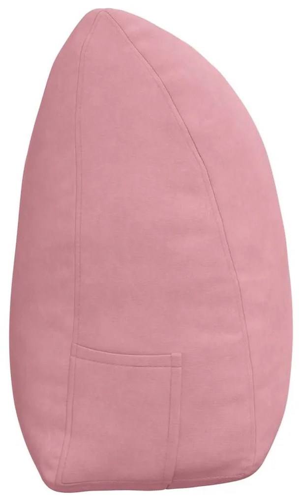 vidaXL Μαξιλάρι Πλάτης Ροζ 160 x 24 x 50 εκ Βελούδο