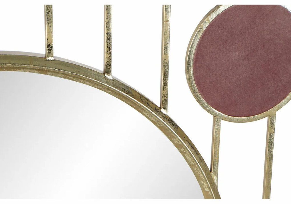 Τοίχο καθρέφτη DKD Home Decor Πράσινο Γκρι Ροζ Χρυσό Κύκλους Sixties 100 x 2 x 100 cm (100 Μονάδες)
