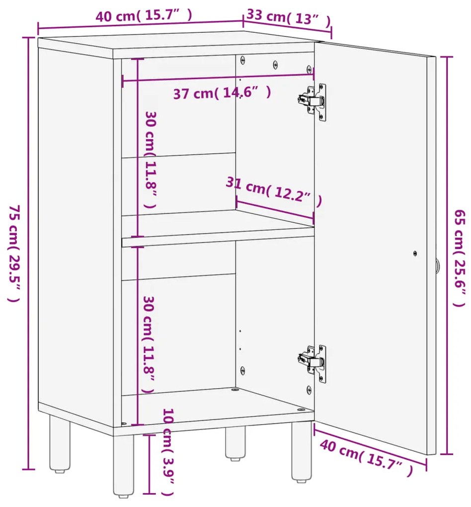 ΒΟΗΘΗΤΙΚΟ ΝΤΟΥΛΑΠΙ 40 X 33 X 75 ΕΚ. ΑΠΟ ΜΑΣΙΦ ΞΥΛΟ ΜΑΝΓΚΟ 358236