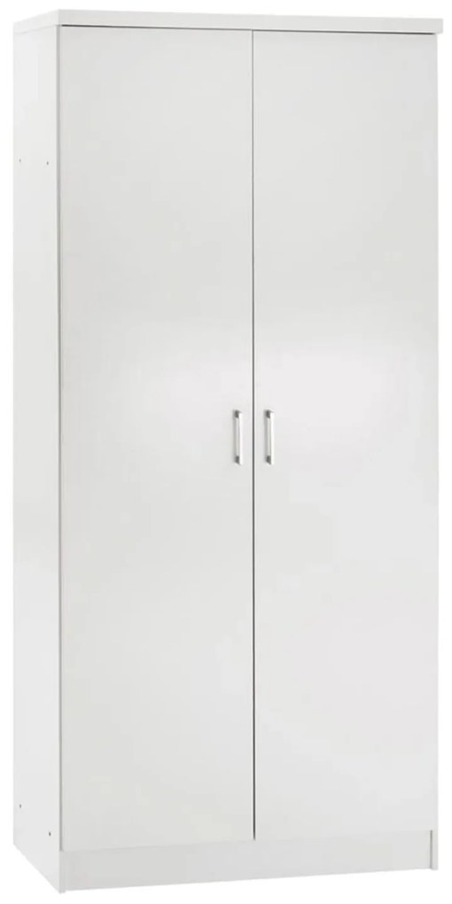 Ντουλάπα JENNA Δίφυλλη Λευκή 80x43x181 εκ. 80x43x181 εκ.