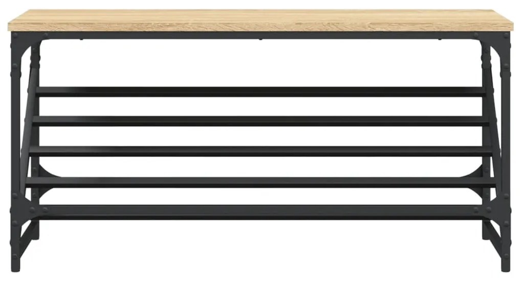 vidaXL Παπουτσοθήκη Sonoma Δρυς 90 x 30 x 45 εκ. Επεξεργασμένο Ξύλο