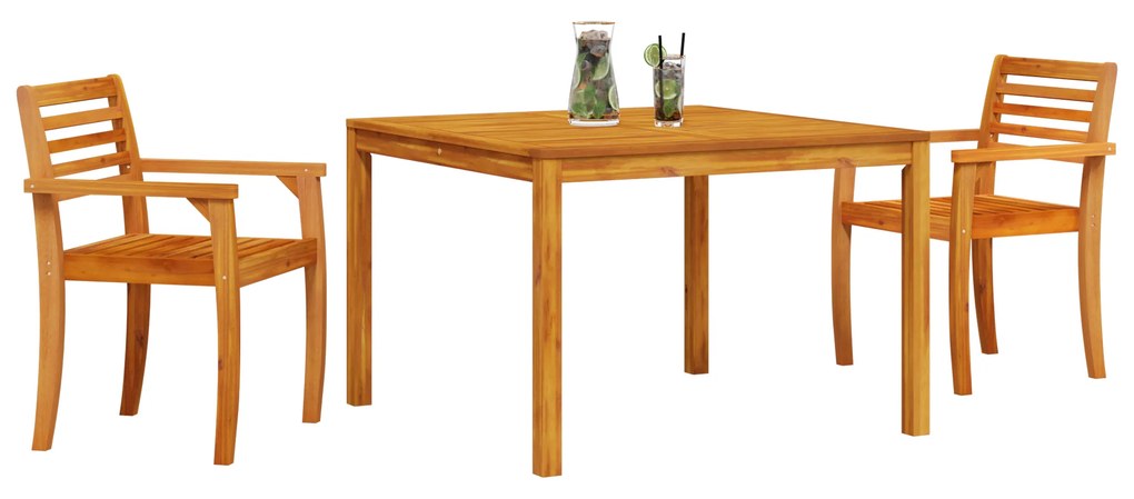 vidaXL Σετ Διατροφής Κήπου 3 pcs Καστανό 110 x 110 x 75 cm
