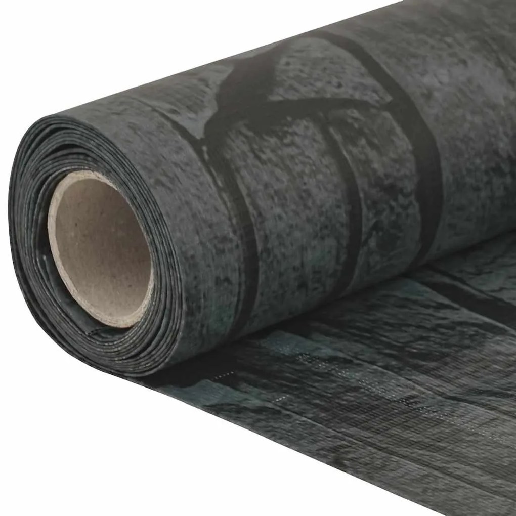 vidaXL Περίφραξη Μπαλκονιού Σχέδιο Ledge Stone Γκρι 600x90 εκ. PVC