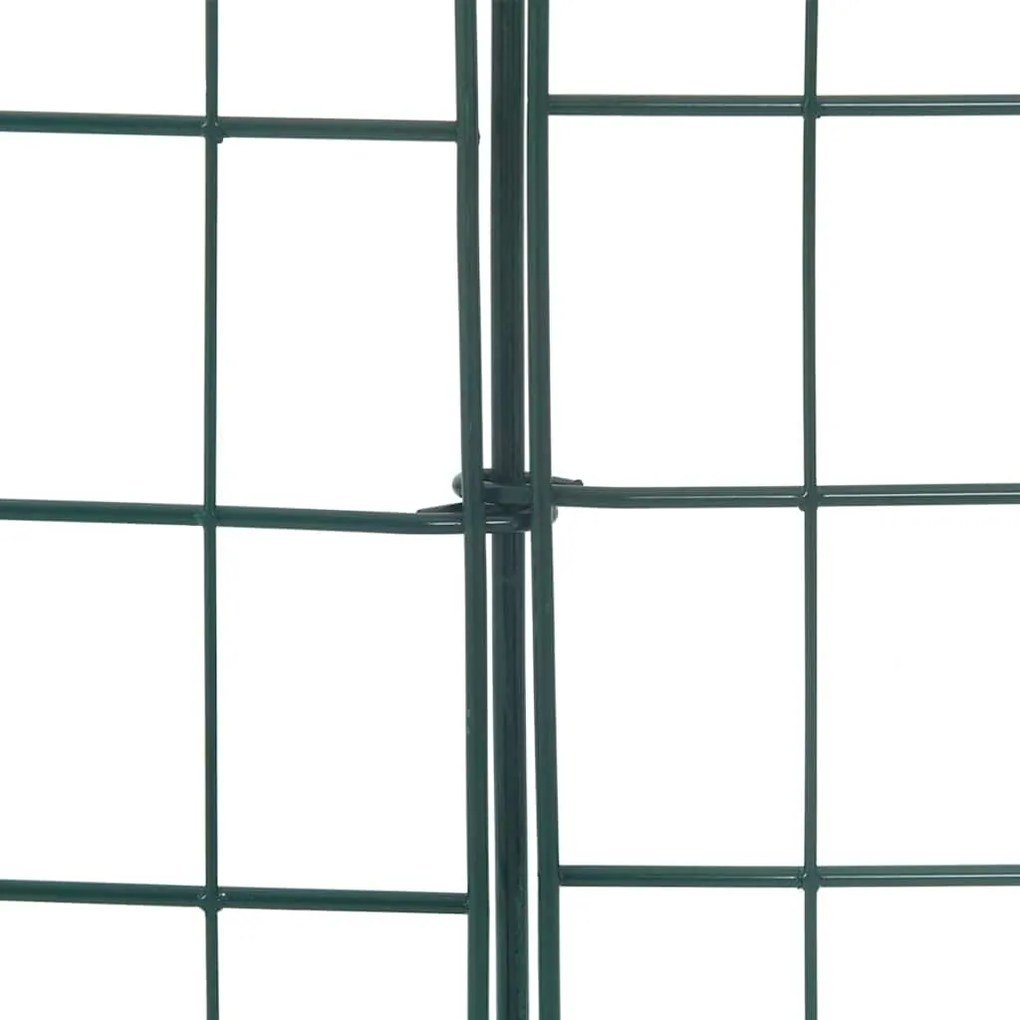 vidaXL Σετ φράχτη για λιμνούλες 8 pcs Πράσινο 50 x 80 cm Ατσάλι