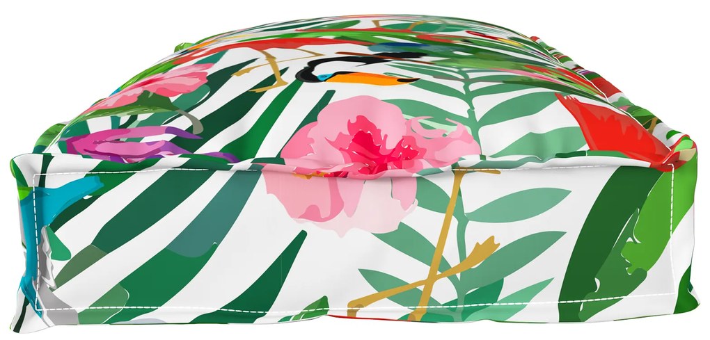vidaXL Μαξιλάρι παλέτας για πάγκο Floral Πολύχρωμο 100 x 40 x 8 εκ