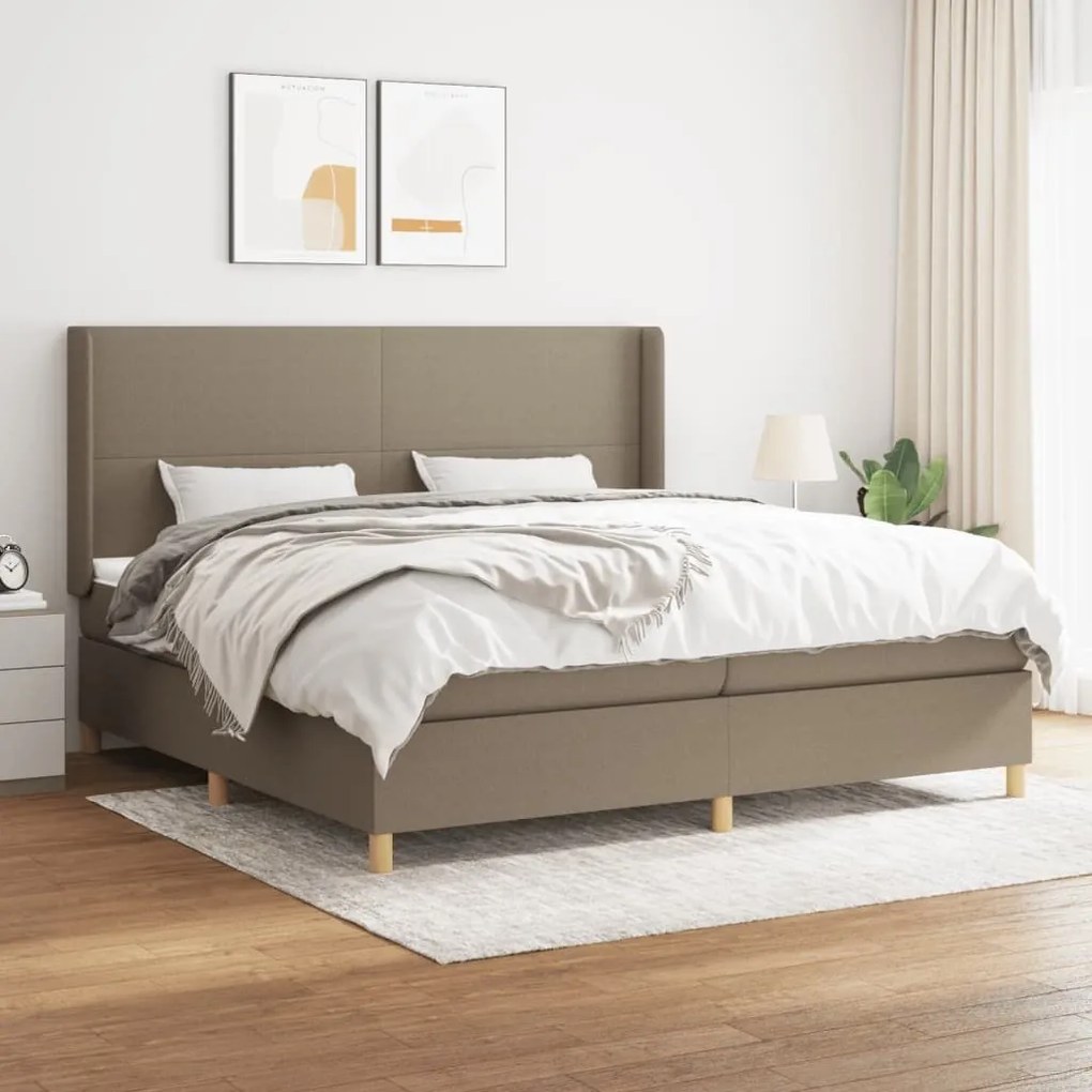 ΚΡΕΒΑΤΙ BOXSPRING ΜΕ ΣΤΡΩΜΑ TAUPE 200X200 ΕΚ. ΥΦΑΣΜΑΤΙΝΟ 3131861