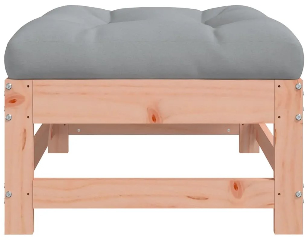 vidaXL Υποπόδια Κήπου με Μαξιλάρια 2 τεμ. από Μασίφ Ξύλο Ψευδοτσούγκας