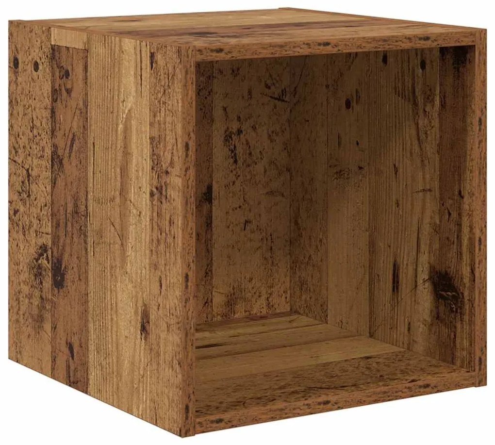 vidaXL Σετ επίπλου τηλεόρασης 4 pcs Παλιό Ξύλο Επεξεργασμένο ξύλο