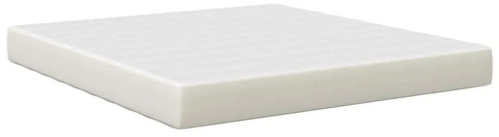 vidaXL Στρώμα Κρεβατιού με στρώμα Κρεμ 180 x 200 cm ύφασμα