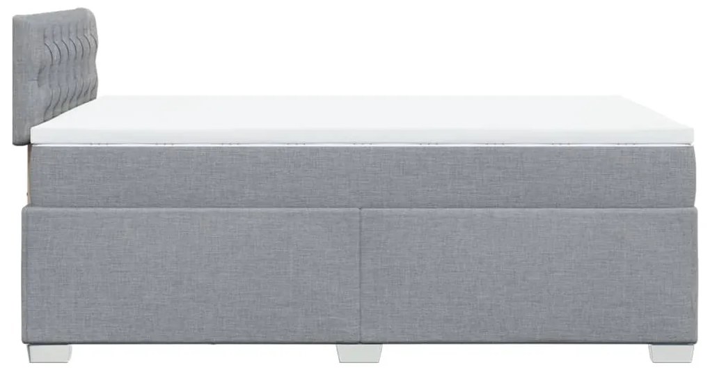 ΚΡΕΒΑΤΙ BOXSPRING ΜΕ ΣΤΡΩΜΑ ΑΝΟΙΧΤΟ ΓΚΡΙ 120X200 ΕΚ. ΥΦΑΣΜΑΤΙΝΟ 3285862