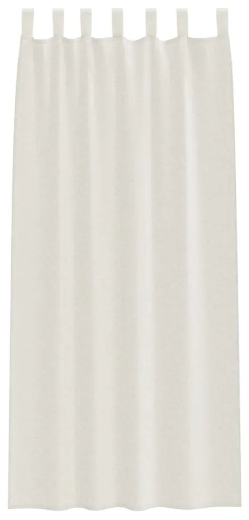 vidaXL Κουρτίνες με κουρτίνες 2 pcs Κρεμ 140x175cm Πολυεστέρας