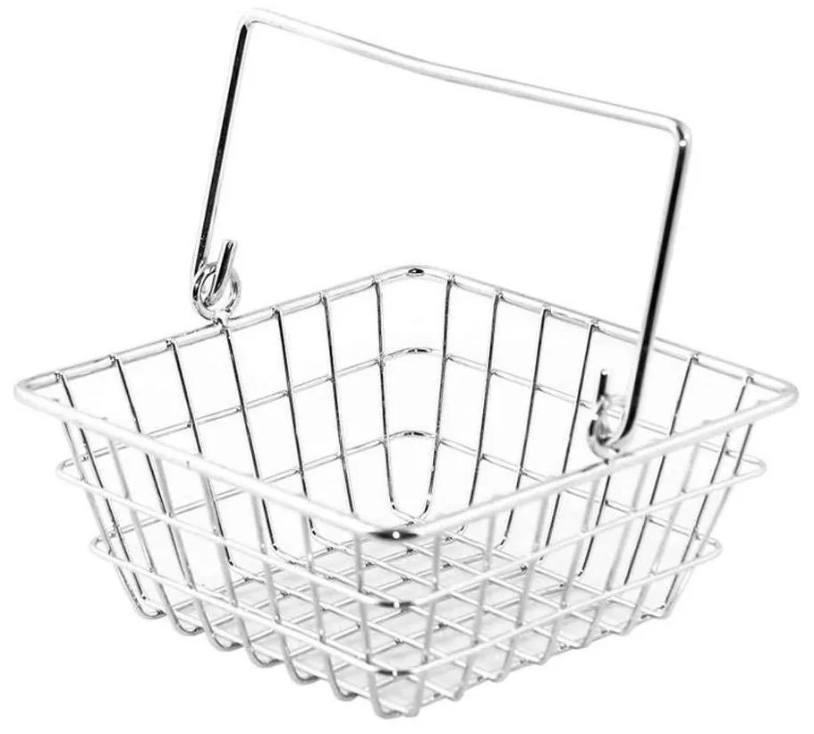 Καλάθι Διακοσμητικό HOT3630 14x14x6cm Silver Espiel Metal