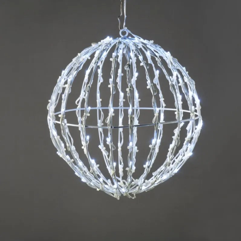 Διακοσμητικό LED 3D Cage Ball-Cool White-Διάμετρος: 40 εκ.