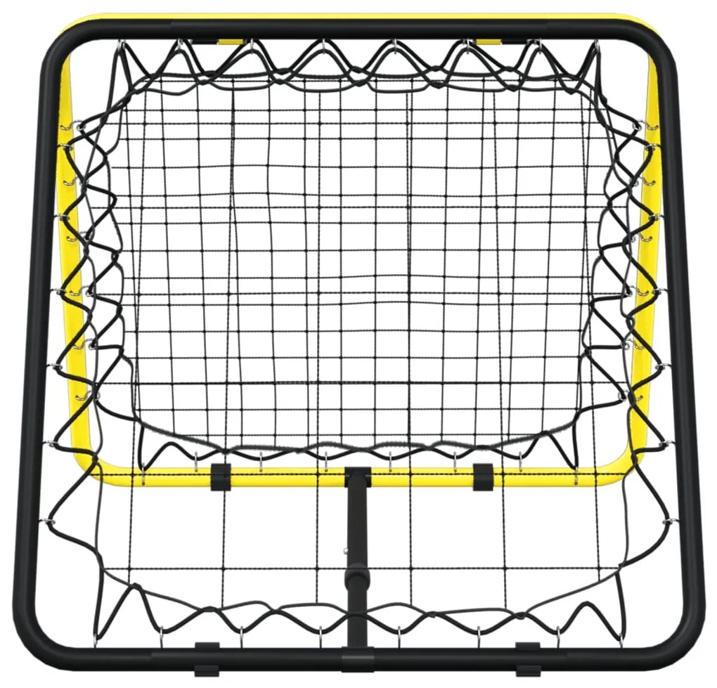 vidaXL Δίχτυ Επαναφοράς Διπλής Πλευράς Ρυθμ. Κίτρινο/Μαύρο Ατσάλι