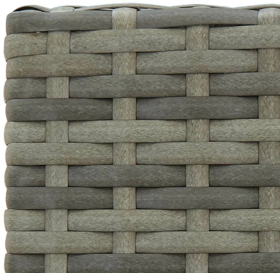 vidaXL Σκαμπό Μπαρ 2 τεμ. Γκρι από Συνθετικό Ρατάν