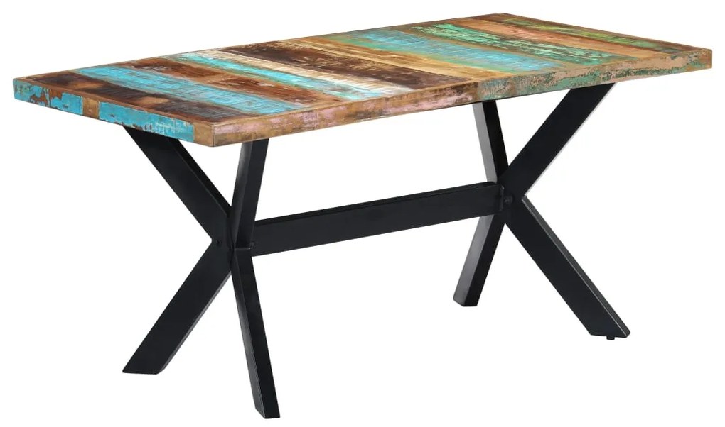 vidaXL Τραπεζαρία 160 x 80 x 75 εκ. από Μασίφ Ανακυκλωμένο Ξύλο