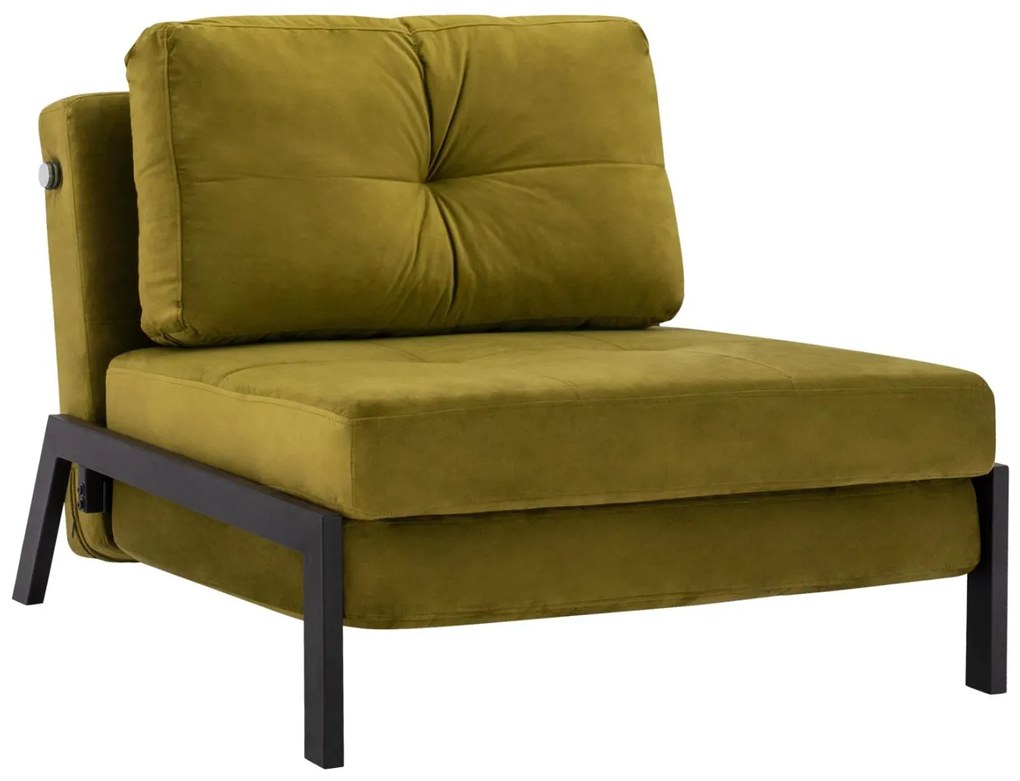 Πολυθρόνα - Κρεβάτι CONSTANCE C3078.13 Βελούδο Λαδί 95x92x66Υ εκ. 95x92x66 εκ.