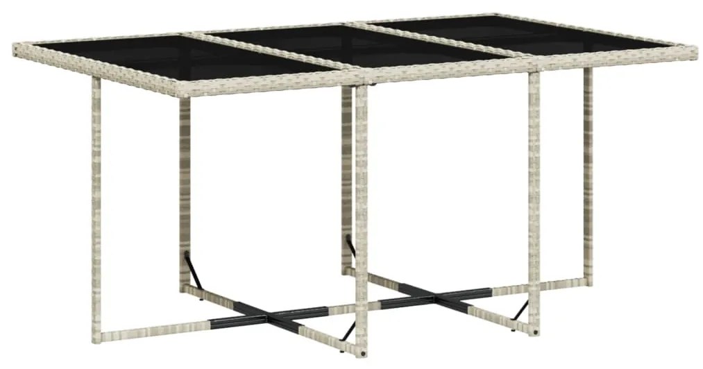 vidaXL Σετ Τραπεζαρίας Κήπου 7 τεμ. Αν. Γκρι Συνθ. Ρατάν με Μαξιλάρια