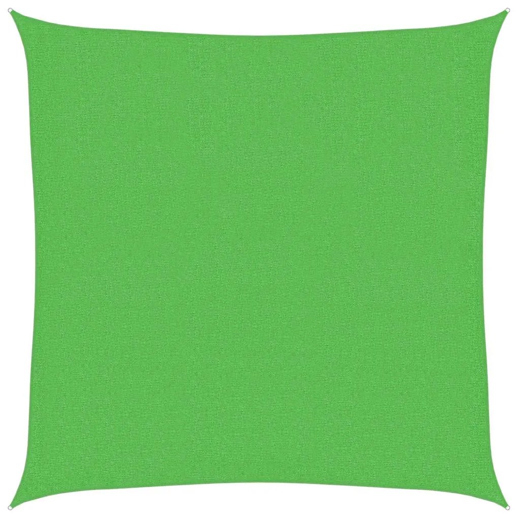 vidaXL Πανί Σκίασης Ανοιχτό Πράσινο 2,5 x 2,5 μ. από HDPE 160 γρ./μ²