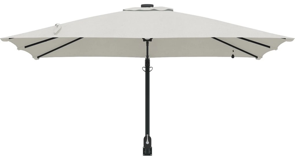 vidaXL Ομπρέλα Κήπου Άμμος 248.5 x 247.5 x 160 εκ. ύφασμα