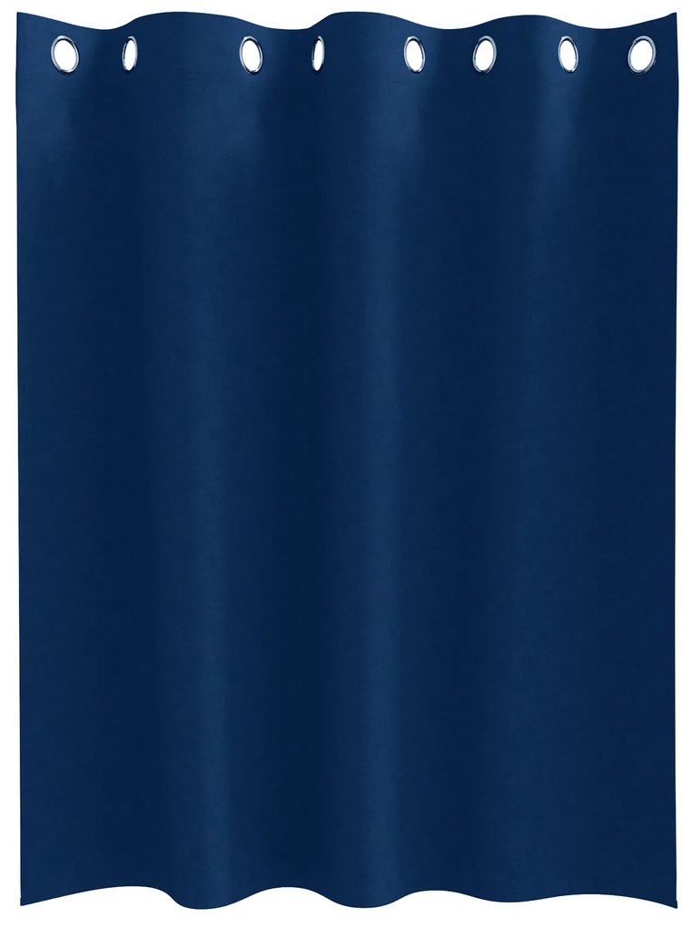 vidaXL Κουρτίνες 2 pcs Σκούρο Μπλε 140 x 140 cm Πολυεστέρας