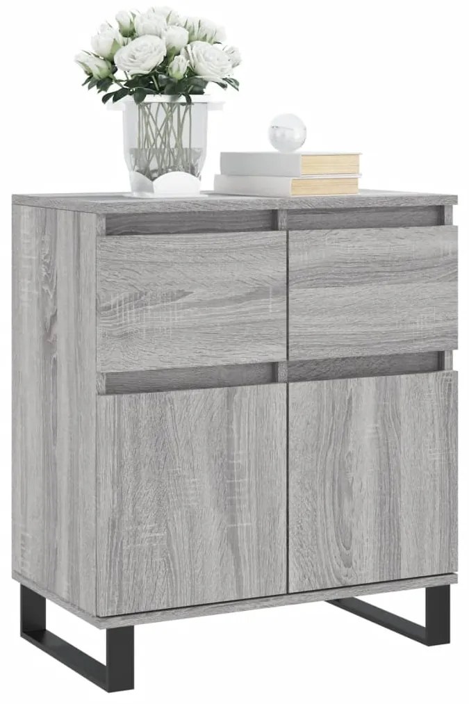 vidaXL Ντουλάπι Γκρι Sonoma 60x35x70 εκ. από Επεξεργασμένο Ξύλο
