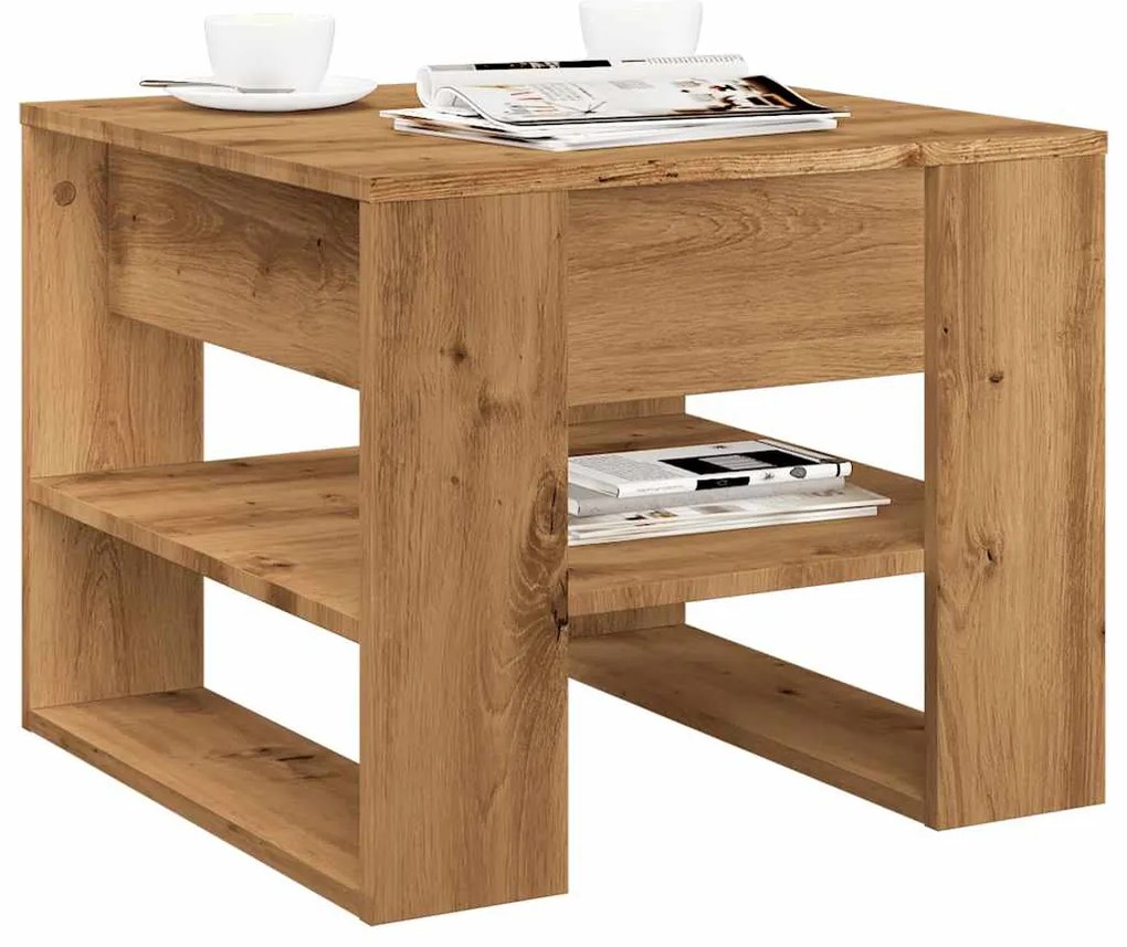 vidaXL Τραπεζάκι σαλονιού Artisan Oak 55,5x55x45cm Κατασκευασμένο ξύλο