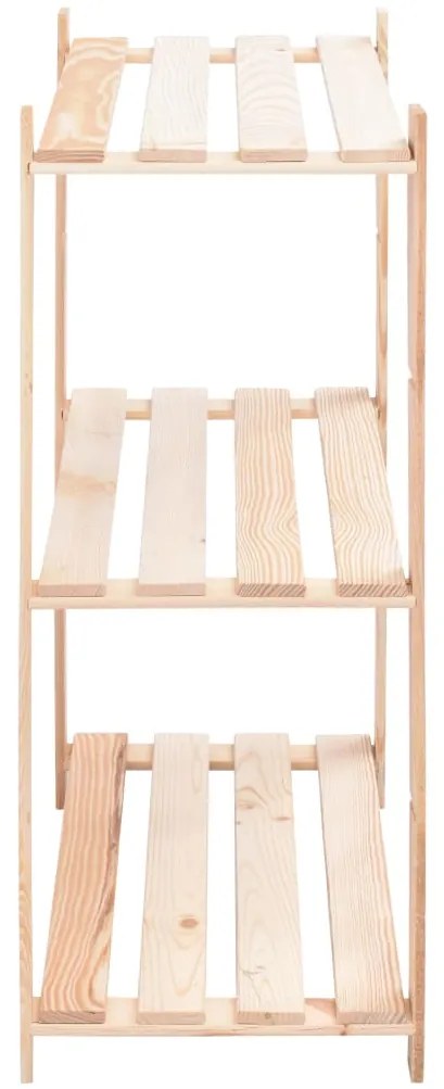 vidaXL Ραφιέρες 3 Επιπέδων 5 τεμ 150 κ. 80x38x90 εκ. Μασίφ Ξύλο Πεύκου
