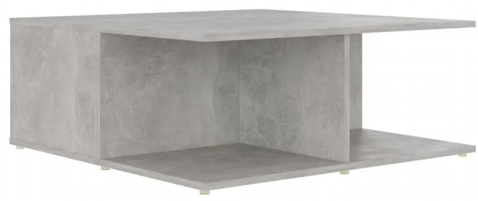 vidaXL Τραπεζάκι Σαλονιού Γκρι Σκυρ. 80 x 80 x 31 εκ. Μοριοσανίδα