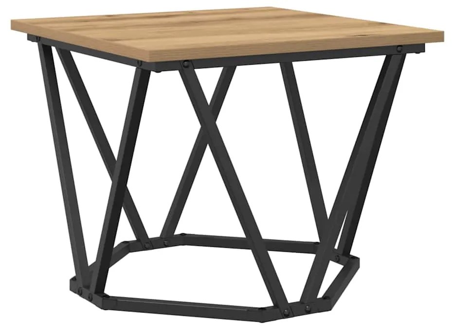 vidaXL Τραπεζάκι σαλονιού 3 pcs artisan δρυς 50 x 50 x 40 cm