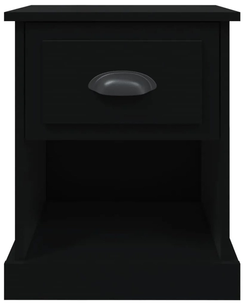 vidaXL Κομοδίνο Μαύρο 39 x 39 x 47,5 εκ. από Επεξεργασμένο Ξύλο