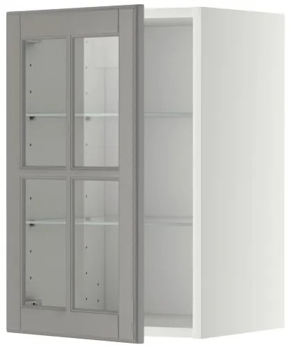 METOD ντουλάπι τοίχου με ράφια/γυάλινη πόρτα, 40x60 cm 793.949.52