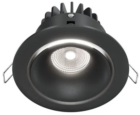 Χωνευτό Σποτ Οροφής LED 12W Yin 4000K Μαύρο DL031-L12W4K-B MAYTONI-DL031-L12W4K-B-Μαύρο DL031-L12W4K-B