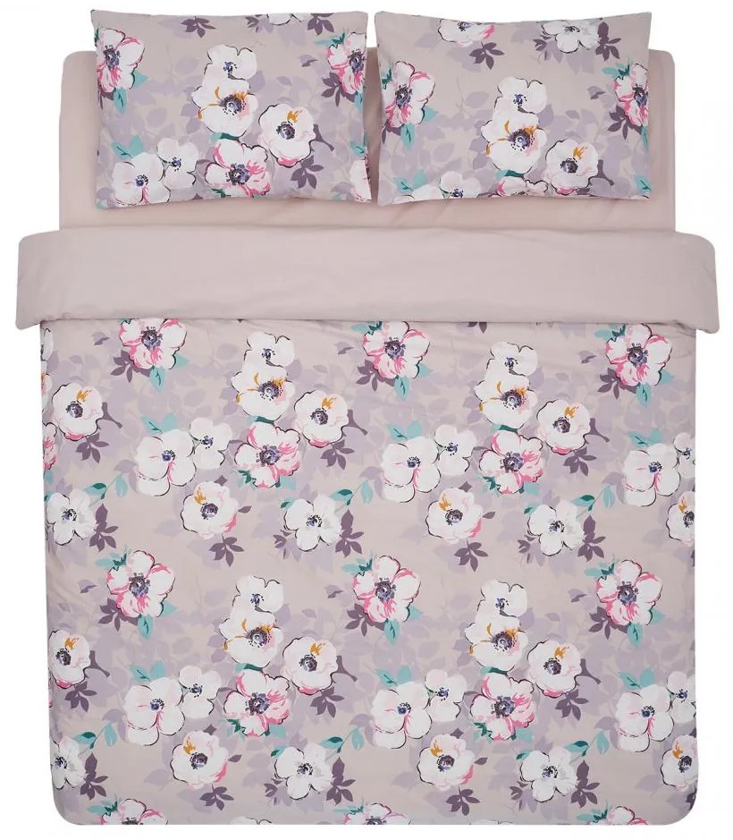 Heinner HR-KGBED132-LEA Σετ Παπλωματοθήκη Διπλή 200x220 cm με 2 Μαξιλαροθήκες 50x70 cm LEA
