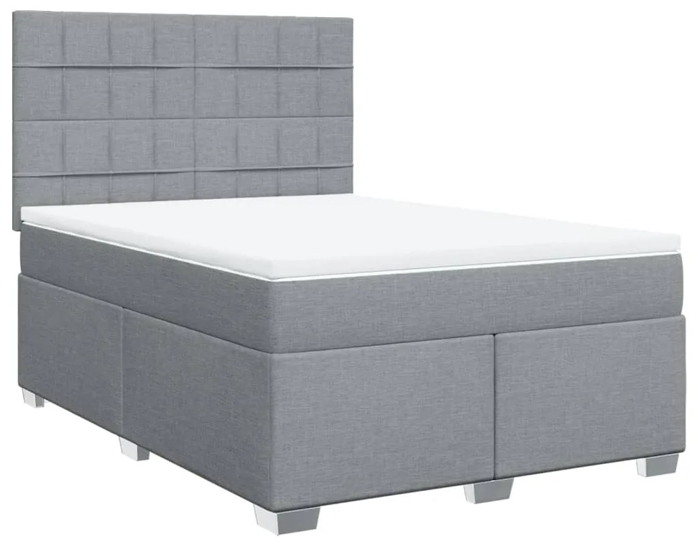 vidaXL Κρεβάτι Boxspring με Στρώμα Αν. Πράσινο 160x200εκ Υφασμάτινο