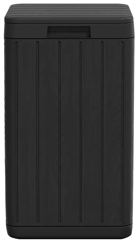 vidaXL Κάδος Απορριμμάτων Εξ. Χώρου Ανθρακί 38x38x65 εκ. Πολυπρ/λένιο