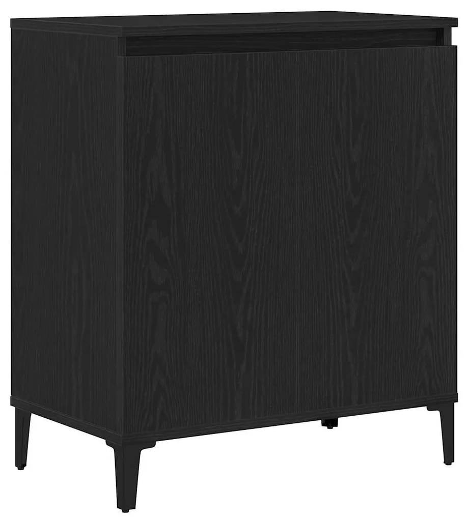 vidaXL Πλαϊνό γραφείο Μαύρο 60 x 35 x 70 cm Επεξεργασμένο ξύλο