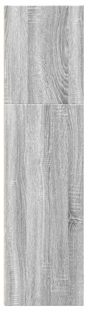 vidaXL Βιβλιοθήκη Γκρι Sonoma 40x30x114 εκ. από Επεξεργασμένο Ξύλο