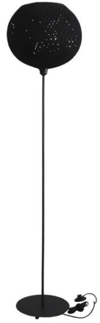 Επιδαπέδιο Φωτιστικό SILK-02 ΣΧΟΙΝΙ Σχοινί Πλέγμα Heronia-31-1163-Μαύρο 31-1163