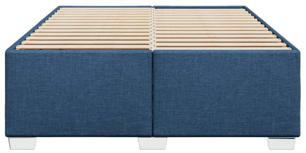 vidaXL Σκελετός Κρεβατιού Χωρίς Στρώμα Μπλε 140x200 εκ.Υφασμάτινο