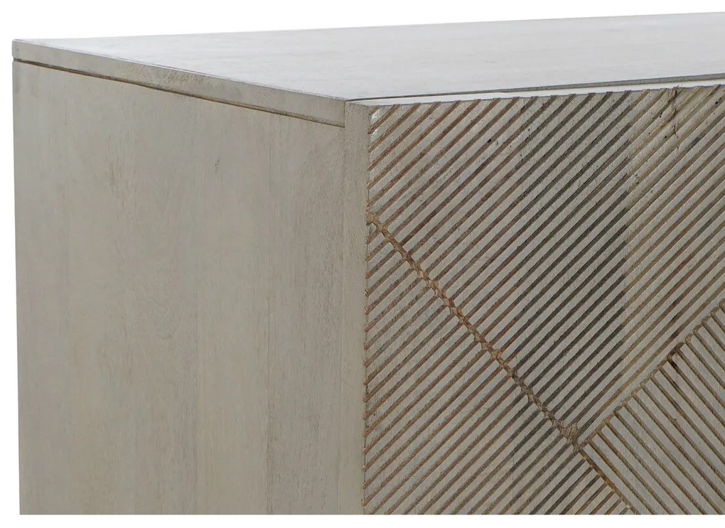 Σκευοθήκη DKD Home Decor   Γκρι Χρυσό Μέταλλο Ξύλο από Μάνγκο 160 x 45 x 75 cm