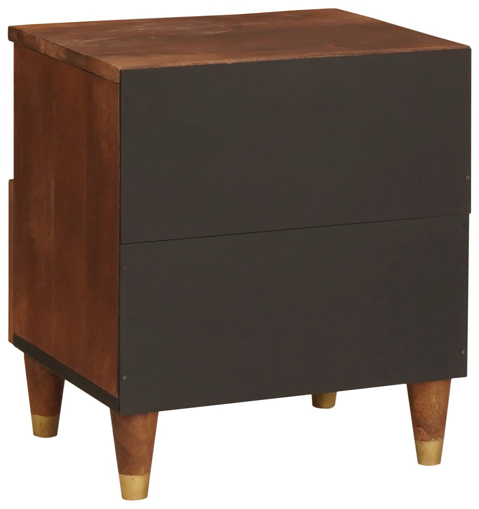 vidaXL Κομοδίνα με συρτάρι 2 pcs 40 x 33 x 46 εκ.