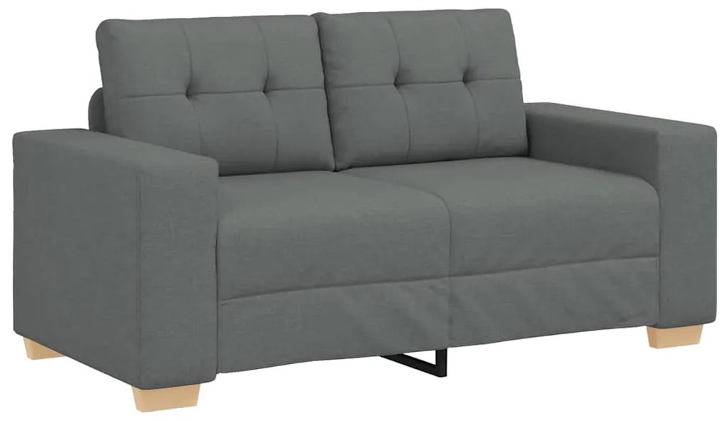 vidaXL Σετ Καναπέ με μαξιλάρι με μαξιλάρι 3 pcs Γκρι ύφασμα