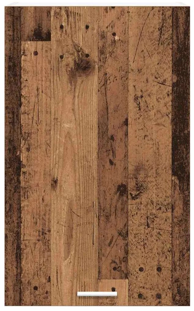 vidaXL Κρεμαστό ντουλάπι Παλαιό Ξύλο και Λευκό 50 x 31 x 80 εκ.