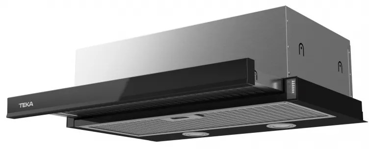 Εντοιχιζόμενος απορροφητήρας Teka CNL 6415, 113W, Class A, 60 cm, 3 στάδια, Τηλεσκοπικός, Βαλβίδα αντεπιστροφής, Ηλεκτρικός έλεγχος, LED, Μαύρο