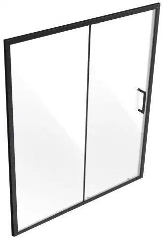 VEVOR Semi-frameless Shower Door 57.7-59&quot; x 70&quot; Tempered Glass 1/4&quot; Matte Black