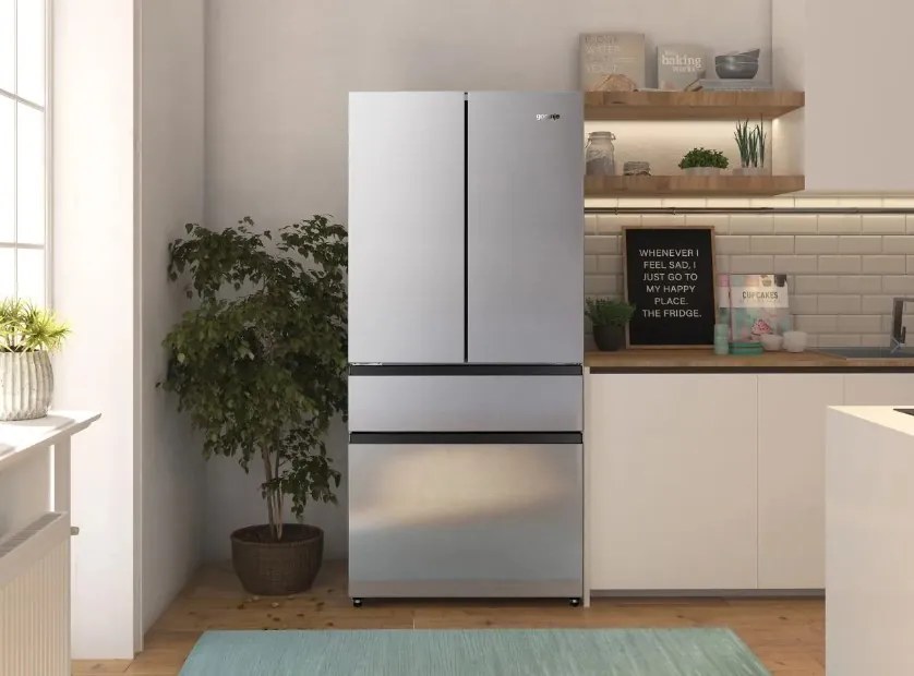 Ψυγειοκαταψύκτης Ντουλάπα 181 Gorenje NRM8181UX