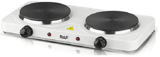 Επιτραπέζια Ηλεκτρική Εστία Εμαγιέ Διπλή RAF R.8020A Λευκή